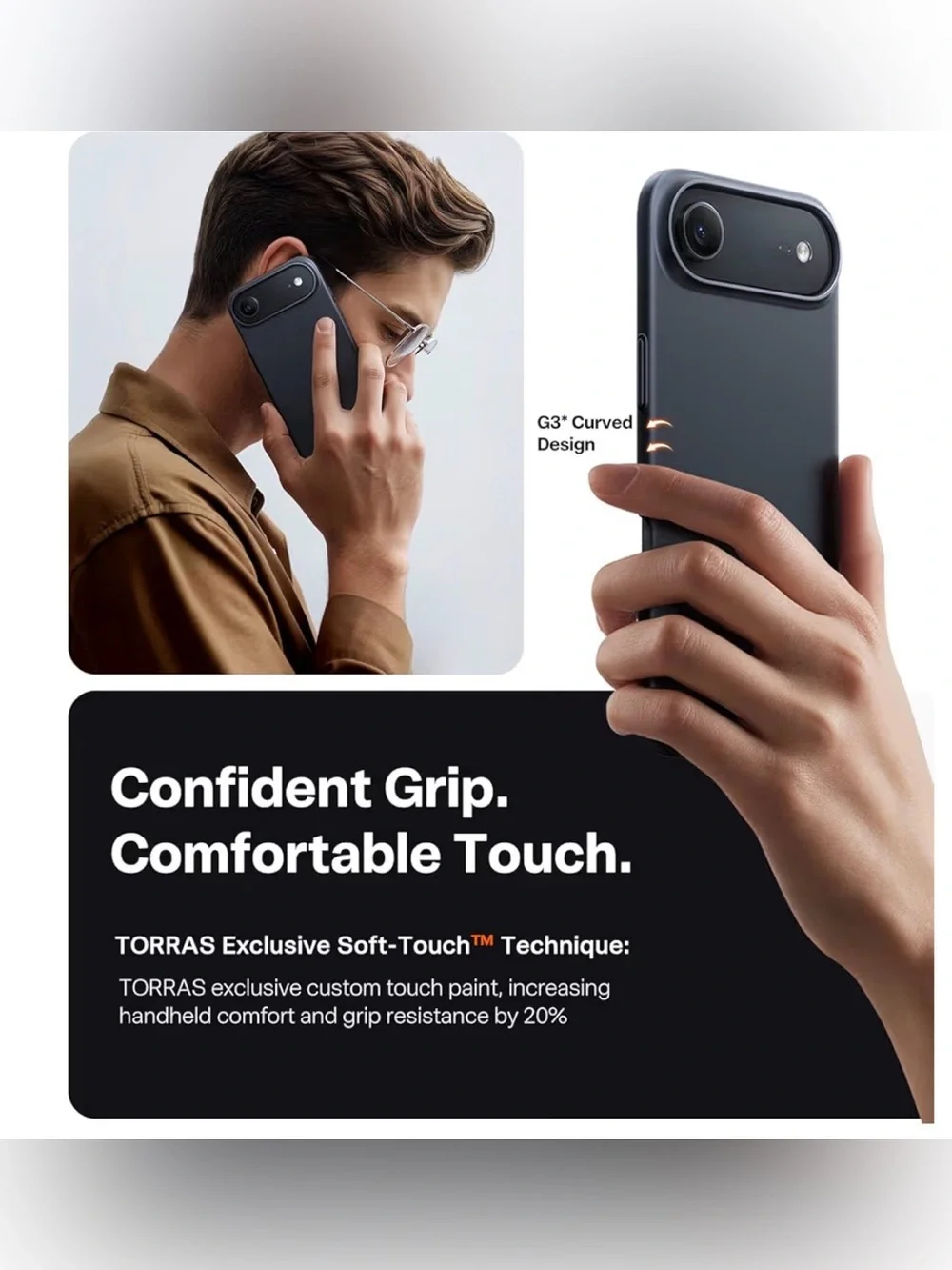 Magnetic Slim Fit Black iPhone Air 6.5 Case - MagSafe Compatible